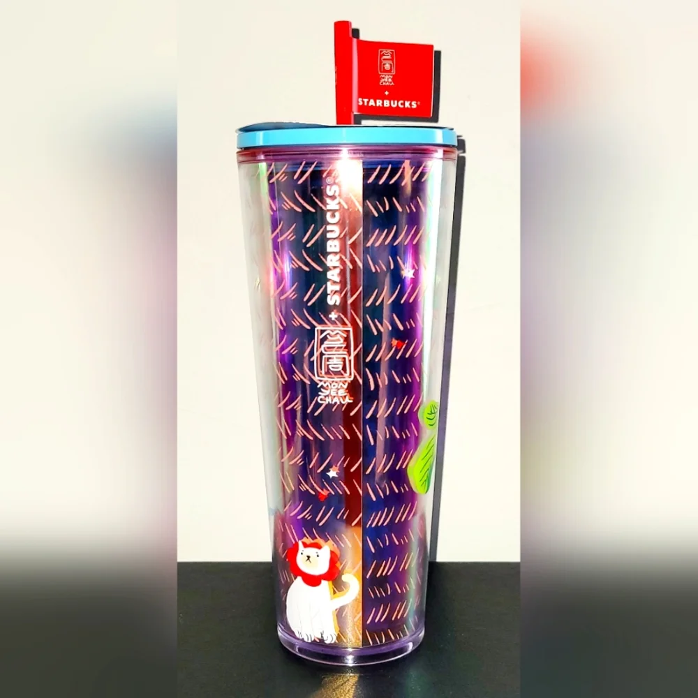 NWT Starbucks X Monyee Chau Chinese American Artist Collab Summer Jungle Tumbler - Picture 2 of 3